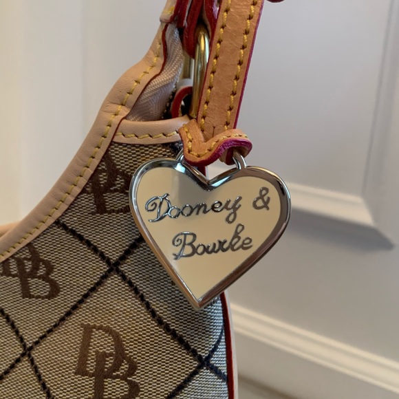 Dooney & Bourke Logo Canvas Hobo - Picture 2 of 6